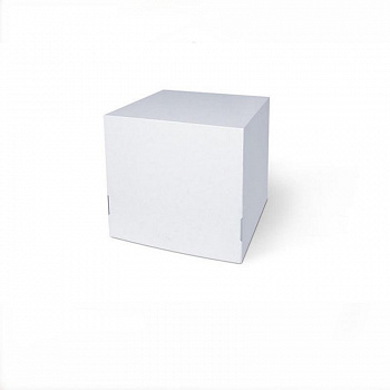 Коробка для торта 30•30•30 см Белая (крышка+дно) | упак. 5-25 шт (мкгфр)