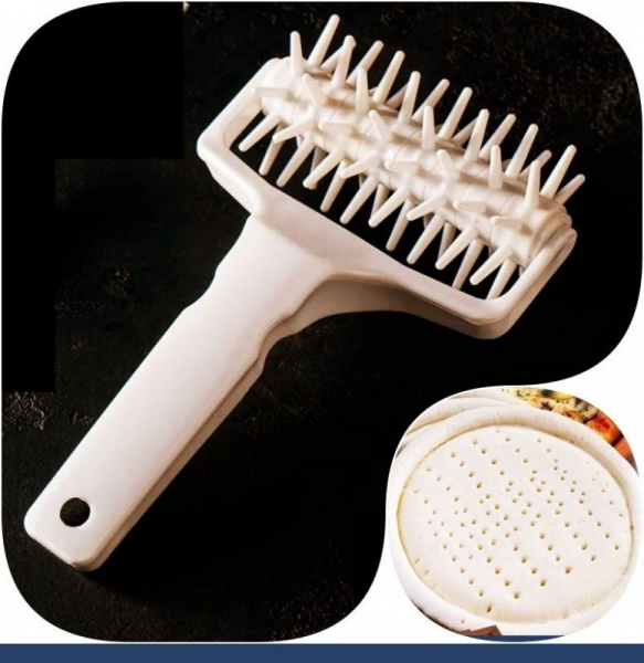 Кондитерский ролик для теста и дырочек для пиццы 10 см