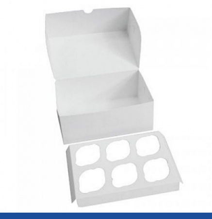 Коробка для 6 капкейков 24*17*10 cм