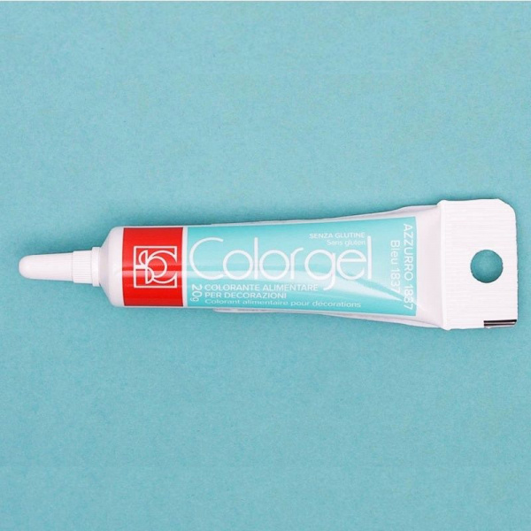 Краситель пищевой гелевый Colorgel: Azzurro 1837 (Голубой) | 20-100 гр