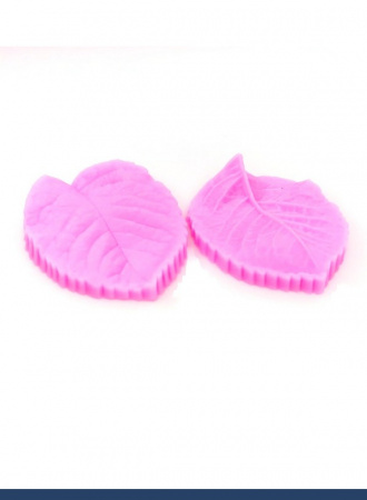 Молд силиконовый (вайнер) лист Розы, комплект 2 шт (70•60 мм) S570