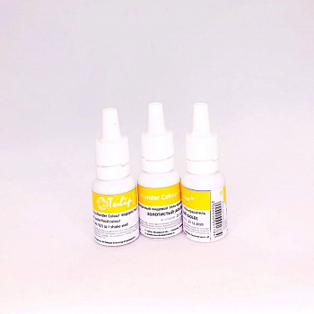 Краситель пищевой гелевый Tulip Wonder Colour | 15 мл. Золотой блестящий