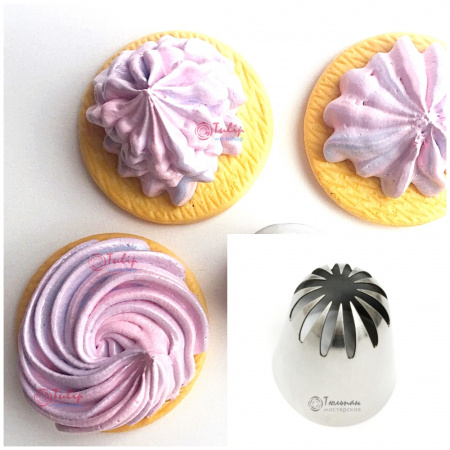 Насадка закрытая звезда №135, 335, 535 (231) | Viennetta (12 лучей) - Standard closed star tip #135, 335, 535 (231) | Viennetta | by Tulip Workshop