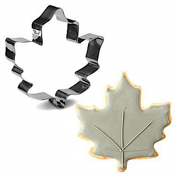 Вырубка стальная Лист Клёна размер 10•9•3 см