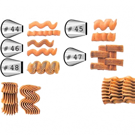 Кондитерская насадка лента №45 Tulip™ (Smooth Basketweave)