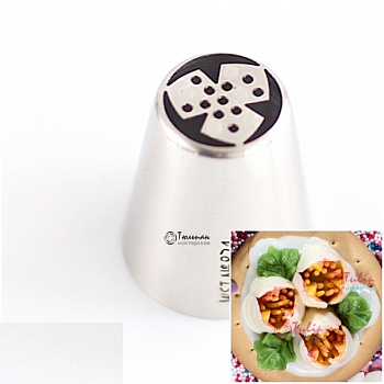 Насадка Тюльпан №19 F три лепестка | L размер (Russian Tulip Nozzle #19 F Scented Tulip | L size | by Tulip Workshop)