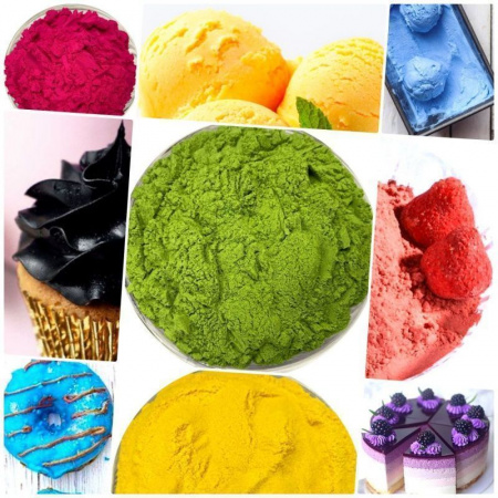 Большой набор натуральных пищевых красителей 9 шт•50 г