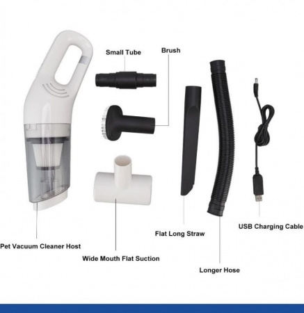 Пылесос вакуумный беспроводной для дома и авто JB-168