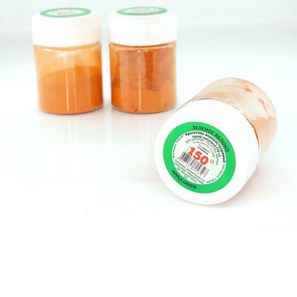 Пищевой краситель сухой ВОДОрастворимый 150º Bake!™ R100 ЗЕЛЁНОЕ ЯБЛОКО | 10 гр. (концентрат) Пищевой краситель сухой ВОДОрастворимый 150º Bake!™ R100 ЗЕЛЁНОЕ ЯБЛОКО | 10 гр. (концентрат)