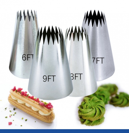 Кондитерская насадка 6FT Французская звезда ∅ 13 мм, 18 лучей Эконом