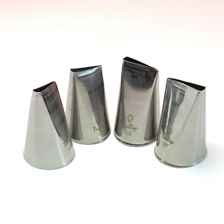 Набор кондитерских насадок 124, 125, 126, 127 Tulip™, 4 шт, лепесток розы прямой