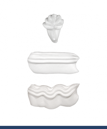 Кондитерская насадка 158 Tulip лепесток прямой рюшевый, прорезь 15 мм