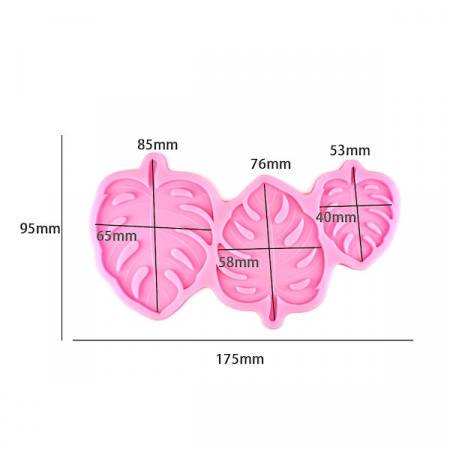 Молд силиконовый (вайнер) лист Монстеры (175–95 мм) | 3-1